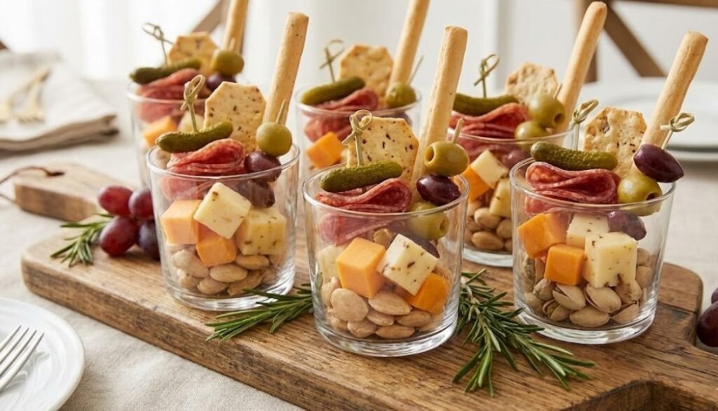 mini charcuterie cups